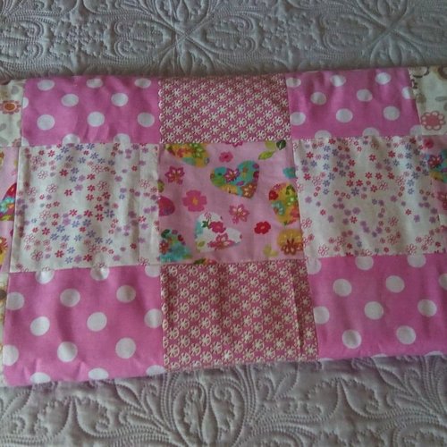 Couverture Bebe Plaid Douillet Pour Lit D Enfant Tissu Patchwork Un Grand Marche