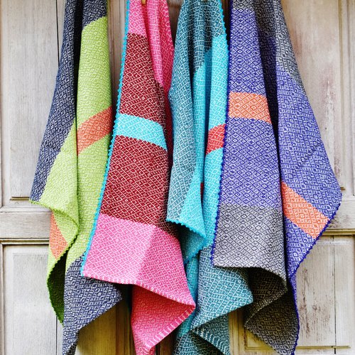 Torchons tissés main en cottonline biologique