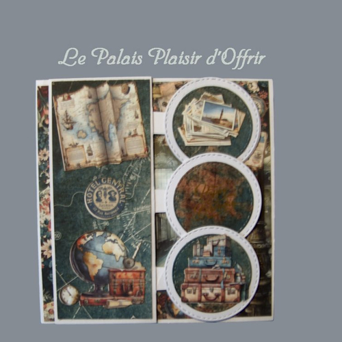 Carte anniversaire homme - les voyages en chemin de fer d'antan