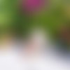 Animal - resine - chien - bouledogue bicolore assis