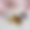 Animal - resine - petite tortue de mer or et paillettes