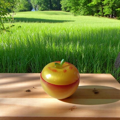 Boîte - resine - boîte "pomme"