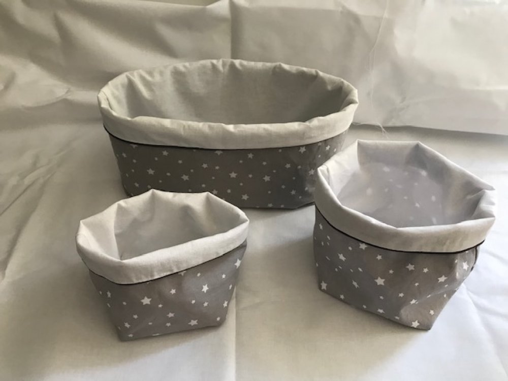 Lot De 3 Panieres De Rangement Pour Produits Bebe Un Grand Marche