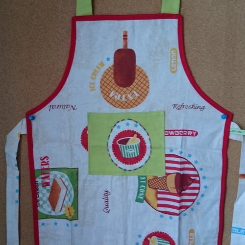 Tablier de cuisine enfant - "les gourmands"