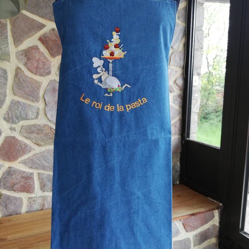 Tablier de cuisine homme rigolo brodé