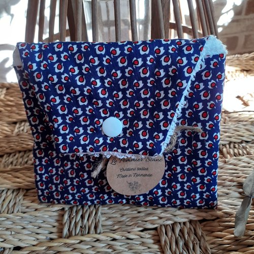 Pochette à  savon/shampooing bleu