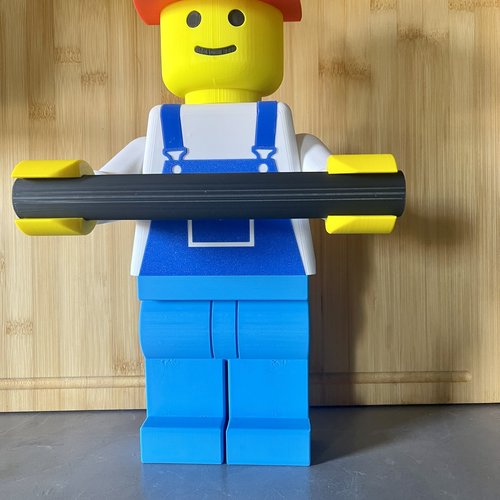 Porte papier toilette lego travailleur
