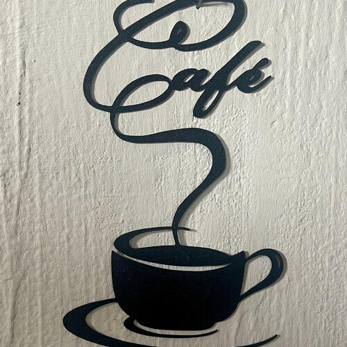 Art mural tasse de café - déco original wall decor