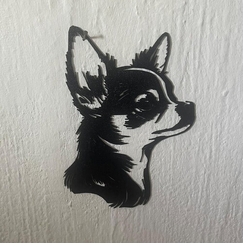 Art mural chihuahua profil - déco original wall decor