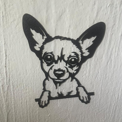 Art mural chihuahua face - déco original