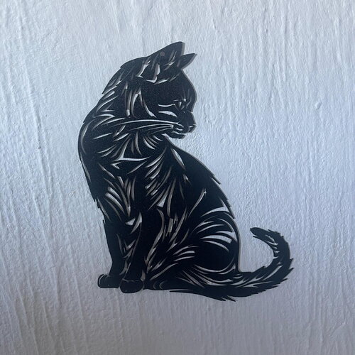 Art mural chat - déco original wall decor