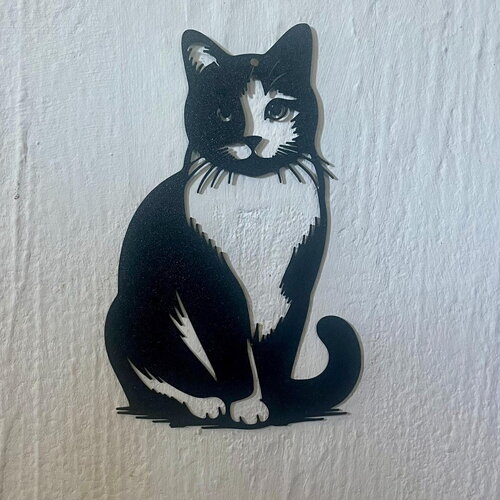 Art mural chat juge  - déco original wall decor