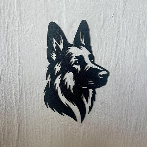 Art mural chien berger allemand  - déco original  wall decor