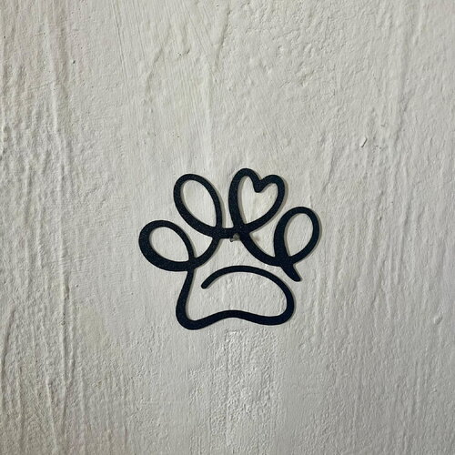 Art mural patte coeur - déco original