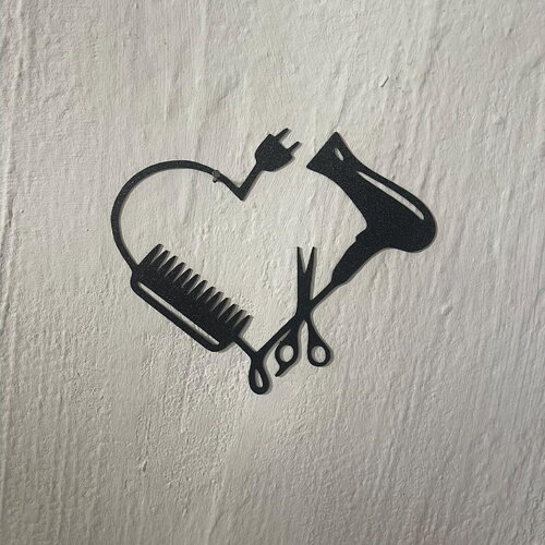 Art mural coiffeur - déco original