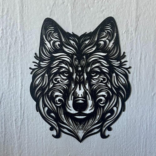 Art mural loup - déco original