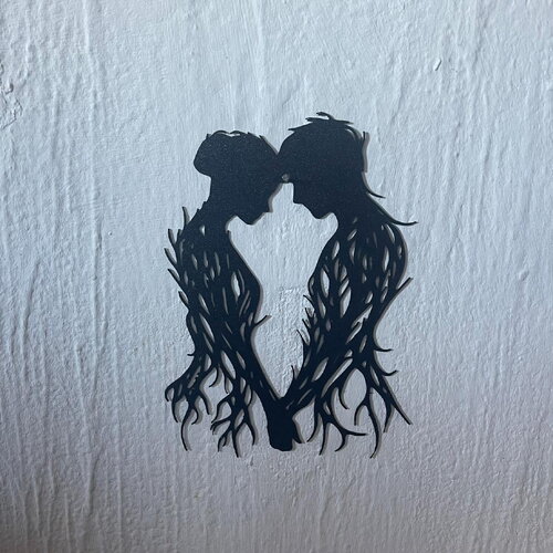 Art mural amoureux - déco original