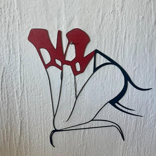 Art mural talons rouge - déco original wall decor