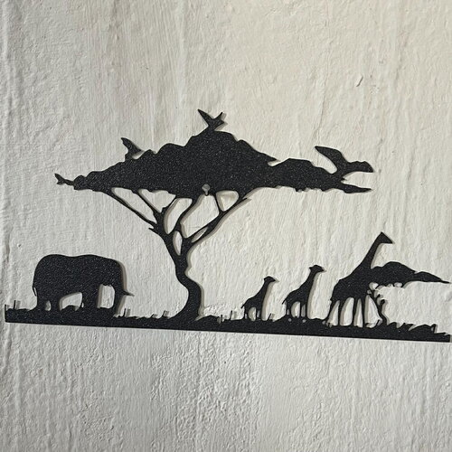 Art mural savane - déco original