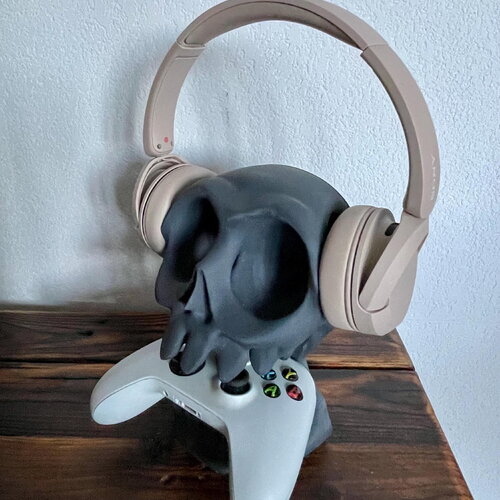 Porte casque et manette crâne