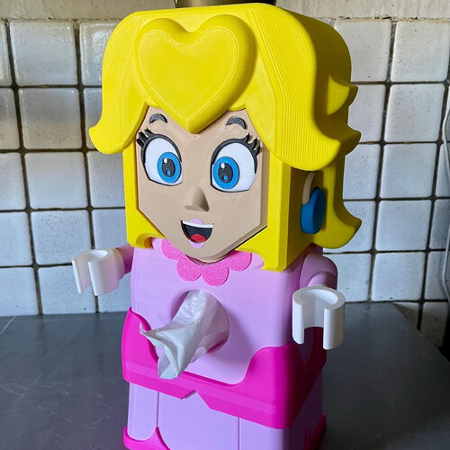 Boîte à mouchoir super mario princesse peach