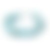 Bracelet en pierre naturelle turquoise, perles baroques, longueur : 19 cm, neuf