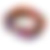Bracelet en pierre naturelle agate multi-couleurs, perles baroques, longueur : 19 cm, neuf