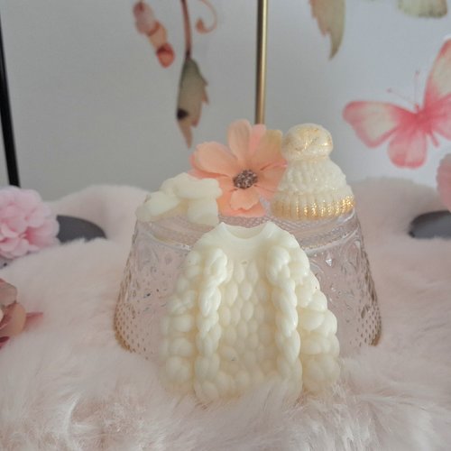 Lot fondant parfumés -pull, bonnet et écharpe .