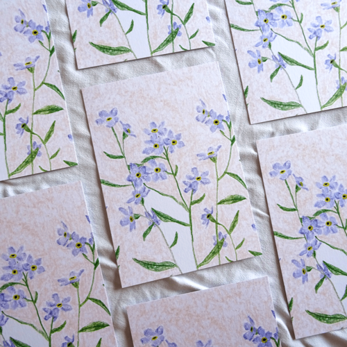 Print myosotis