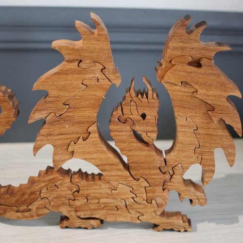 Puzzle en bois dragon 18 pièces