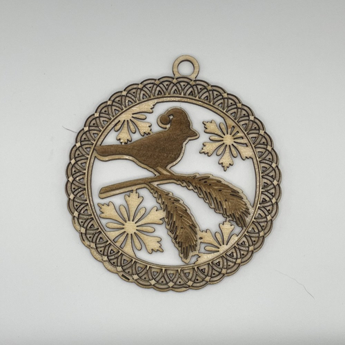 Décoration de noël en bois réalisées au laser n7