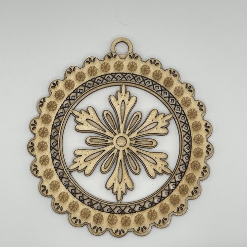 Décoration de noël en bois réalisées au laser n13