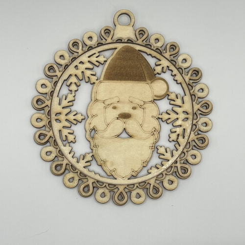 Décoration de noël en bois réalisées au laser n14