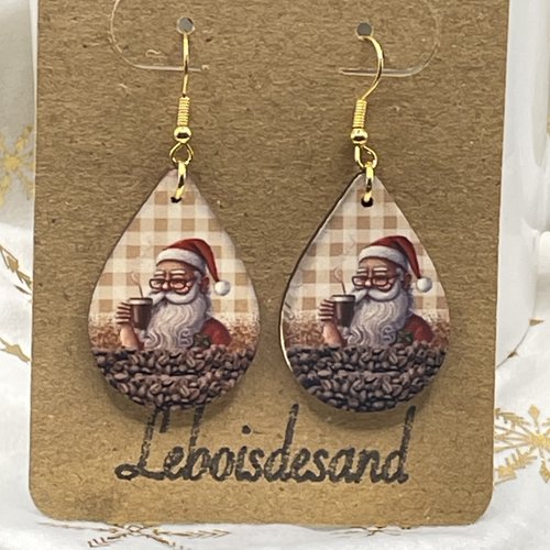 Boucles d’oreilles de noël