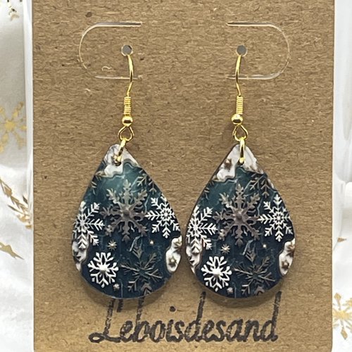 Boucles d’oreilles de noël