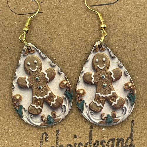 Boucles d’oreilles de noël