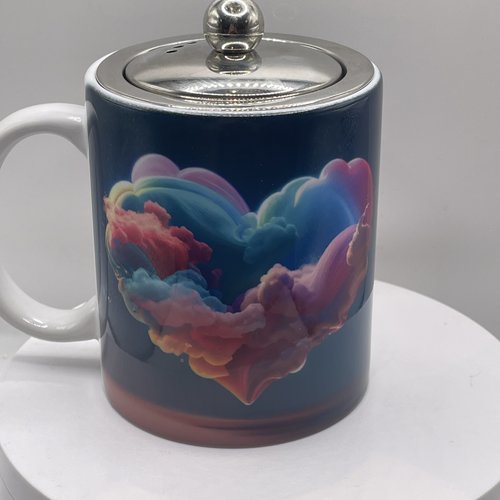 Mug saint valentin cœur nuage
