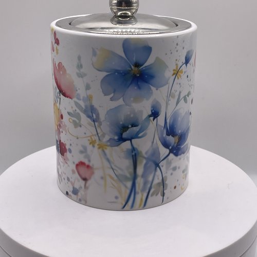 Mug fleur watercolor