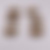 Bouton fantaisie en bois abeille 1