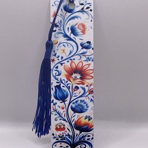 Marque pages en aluminium fleurs boho