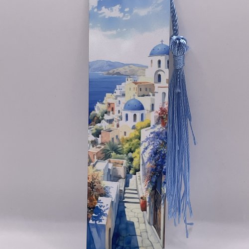 Marque pages en aluminium santorin