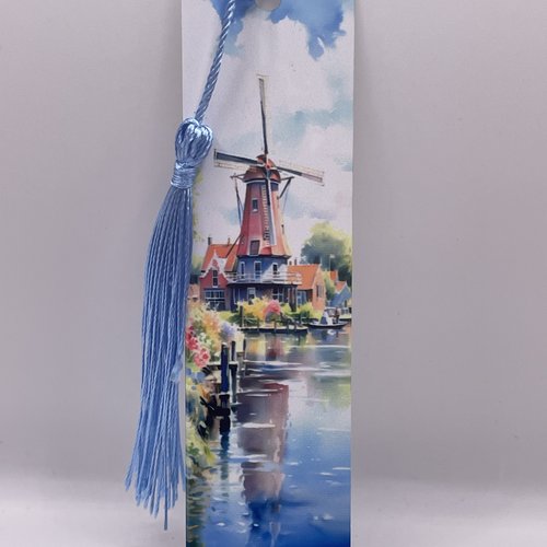 Marque pages en aluminium moulin
