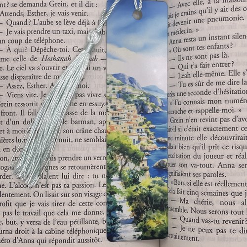 Marque pages en aluminium mer