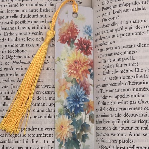 Marque pages en aluminium fleurs