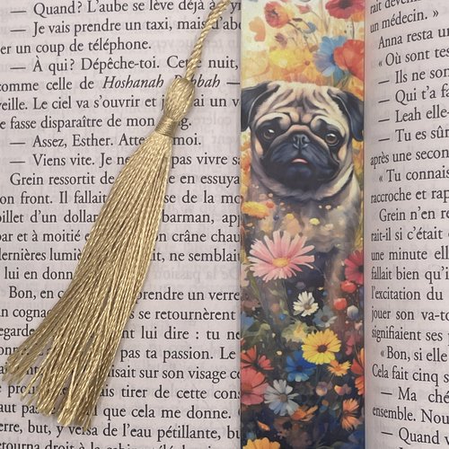 Marque pages en aluminium bouledogue