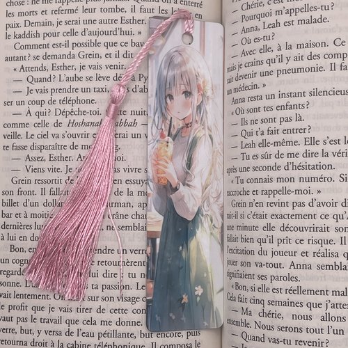 Marque pages en aluminium manga