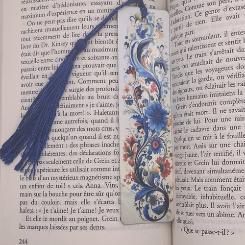 Marque pages en aluminium fleurs