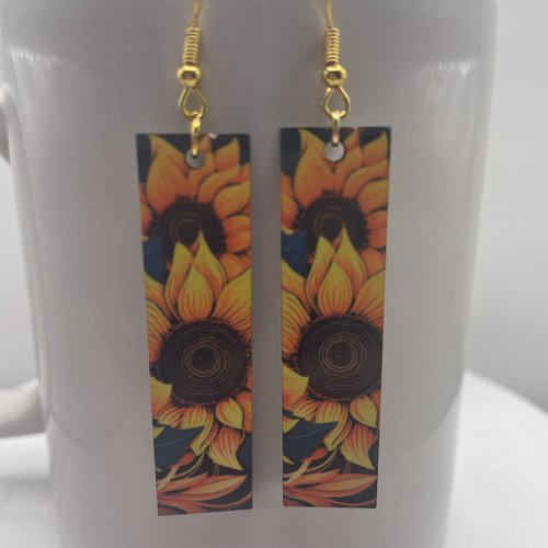 Boucles d’oreilles en bois