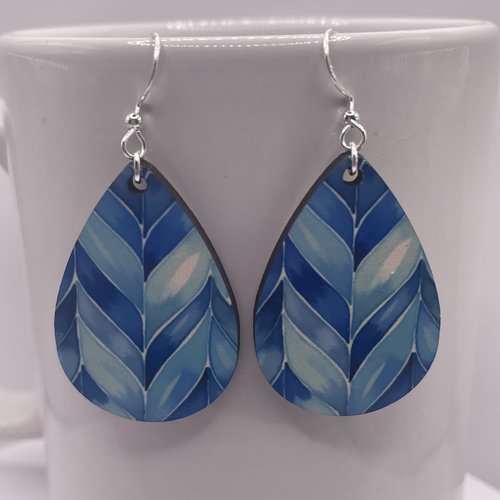 Boucles d’oreilles en bois