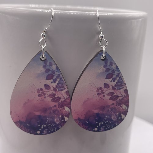 Boucles d’oreilles en bois